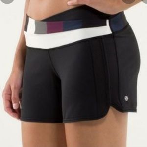 lululemon athletica Astro black with multicolor waistband.